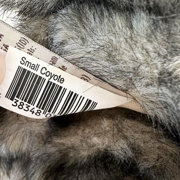 Folkmanis Small Coyote Hand Puppet Plush Gray 9” Realistic Pretend Play - Picture 7 of 7